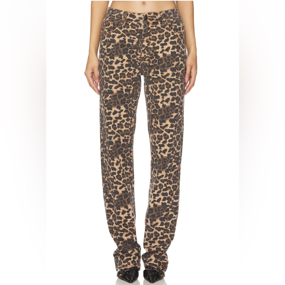 Lioness Leopard Print Women Jeans